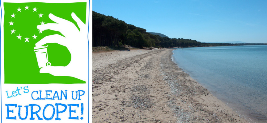 Volontari per ripulire la spiaggia di Mugoni, “Let’s Clean Up Europe”!